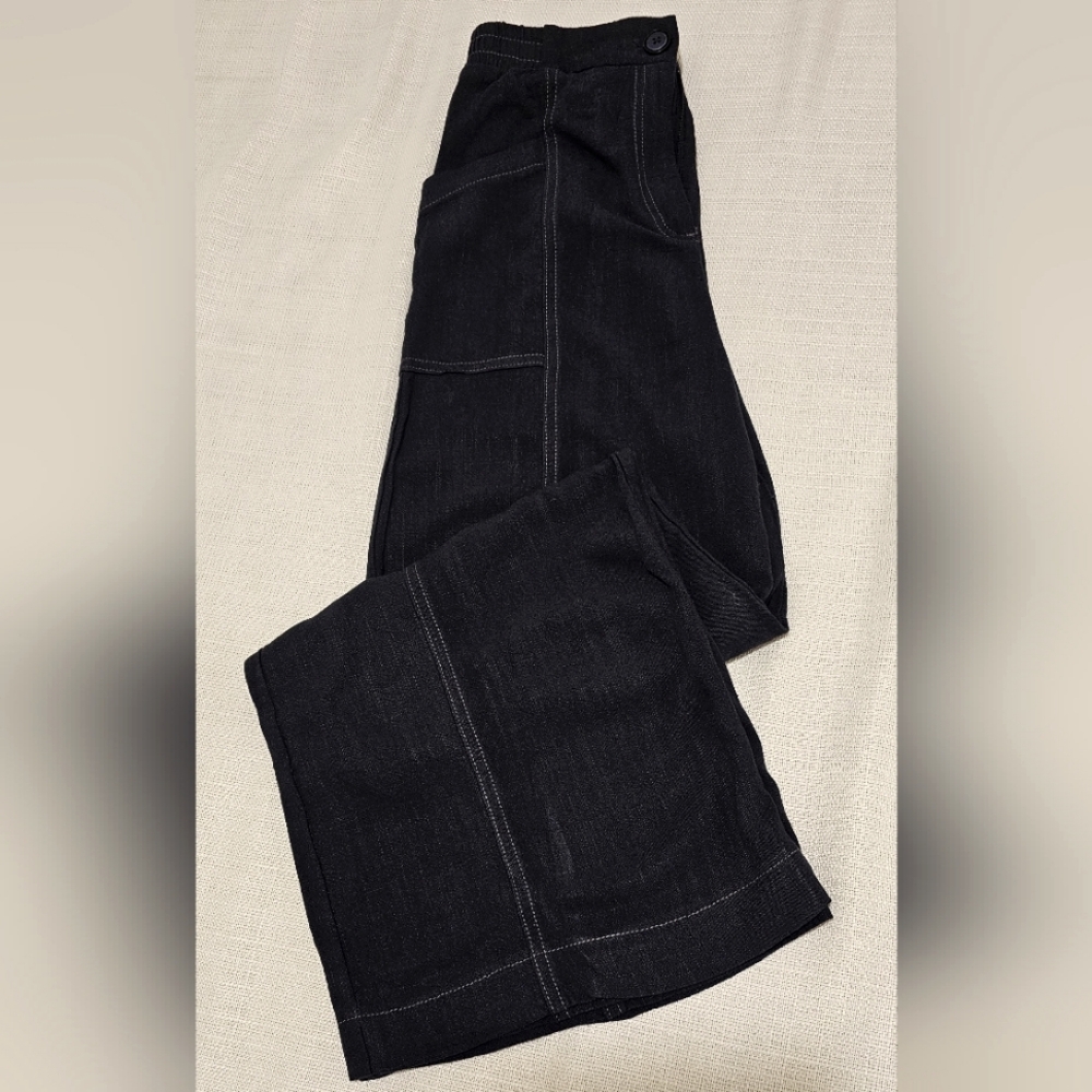 Women's Kirious Wide Leg Elastic Waistband Capri Pants,  Size: S